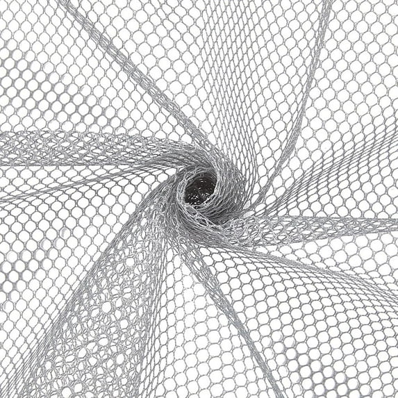 59 Inch Gray Netting Mesh Fabric Weave Net Fabric by The Yard Polyester Voile Breathable Solid Soft Fishnet Sheer Tulle Cloth for Sewing Making Crafts Costumes Garments Backpack Home Decor diy