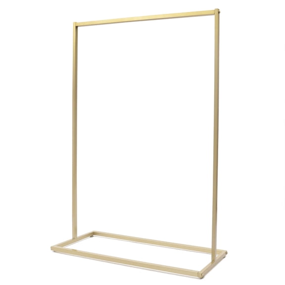 59 Inch Hanging Clothes Rack Metal Garment Rack for Home Boutique Clothing Store Retail Display Rack Heavy Duty Gold Clothing Rack Closet Hanging Rod Storage Bar Floor Standing