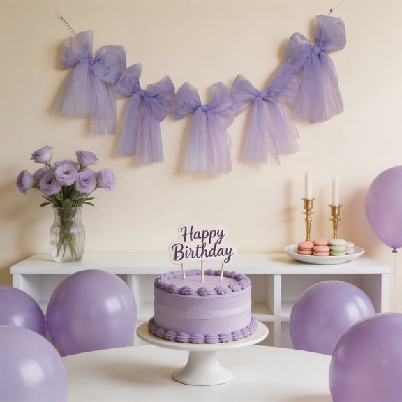 59 Inch Mint Green Bows and Flower Wreath Garland, 5 Pcs Set Nylon Hanging Ribbon Bows for Birthday Party Wedding Arch Wall Mantle Background Decor