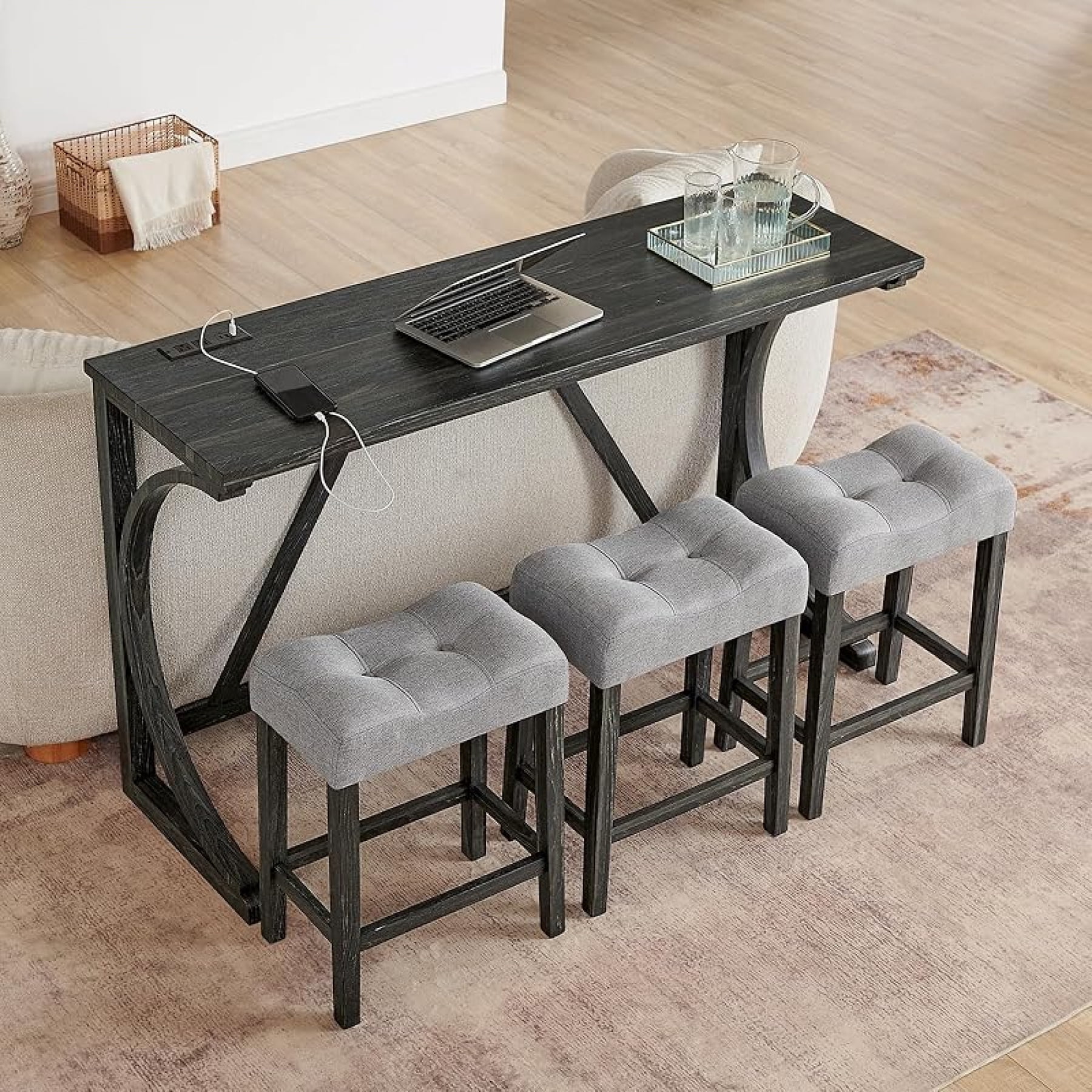 Table With Built In Outlet 59