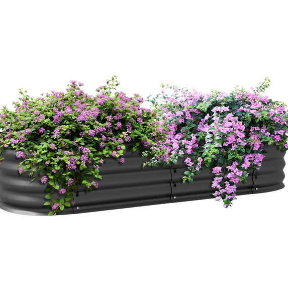 59" L x 24.5" W x 11.75" H Galvanized Bed | DIY Stock Tank for Outdoor | Safe and Moisture - Resistant Gardening