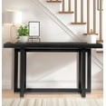 thumbnail image 1 of 59" Long Simplistic Console Table, Rectangle Entry Table Black, 1 of 5