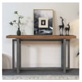thumbnail image 1 of 59" Narrow Console Table - MDF Entryway Sofa Table for Hallway, Living Room, Foyer with Space-Saving Design, 1 of 6