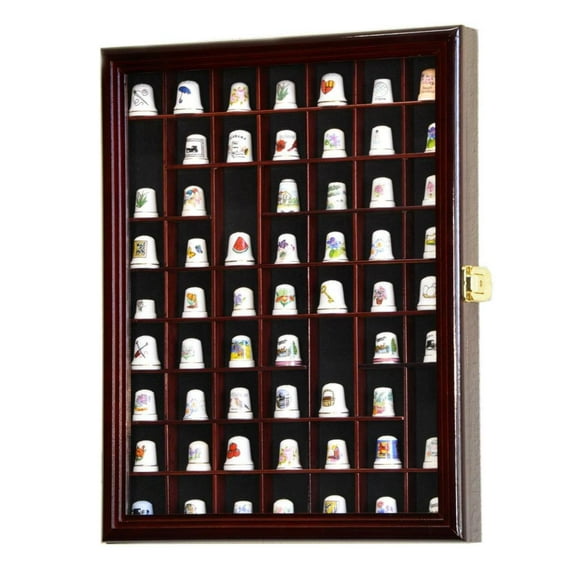 59 Opening Thimble / Small Miniature Display Case Cabinet