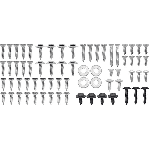 59 Piece Interior Trim Screw Set 1970-1973 Pontiac Firebird and Trans AM Models