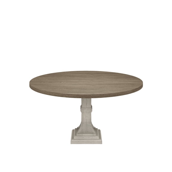 59" Round Shape - Organic Look from Grain - Casual Gatherings - Durable Table for Conversations