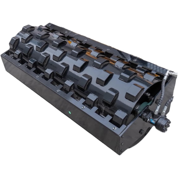 MMS 59"Compaction Wheel Attachment Heavy-Duty Asphalt Roller Attachment Ideal for Bobcat Skid Steer Suitable