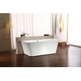thumbnail image 1 of 59" Streamline M-2061-59FSWH-DM Soaking Freestanding Tub With Internal Drain, 1 of 12