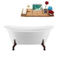 thumbnail image 1 of 59" Streamline N1080BL-IN-WH Clawfoot Tub and Tray With Internal Drain, 1 of 7