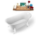 thumbnail image 1 of 59" Streamline N1080WH Clawfoot Tub and Tray With External Drain, 1 of 4