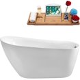 thumbnail image 1 of 59" Streamline N280GLD Soaking Freestanding Tub and Tray With Internal Drain, 1 of 8