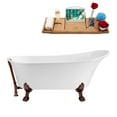 thumbnail image 1 of 59" Streamline N341ORB-ORB Soaking Clawfoot Tub and Tray With External Drain, 1 of 7