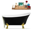 thumbnail image 1 of 59" Streamline N344GLD-BNK Clawfoot Tub and Tray With External Drain, 1 of 7