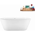 thumbnail image 1 of 59" Streamline N3720BGL Soaking Freestanding Tub and Tray With Internal Drain, 1 of 6