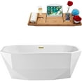 thumbnail image 1 of 59" Streamline N621BGL Freestanding Tub and Tray With Internal Drain, 1 of 7
