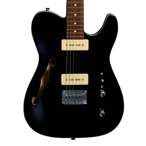 Michael Kelly 59 Thinline Semi-Hollow Electric Guitar (Gloss Black)