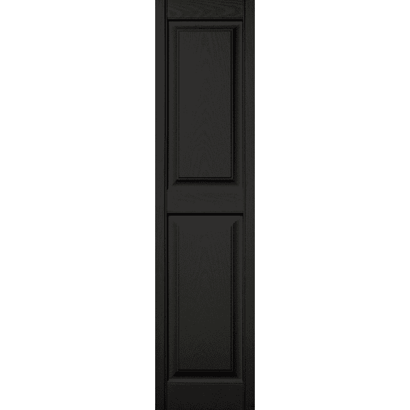 59" Vinyl Raised Panel Shutter - Pack of 12 Residential Use, Standard Application