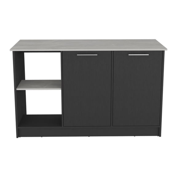 59" Wide Countertop and Open Storage / For Efficient Kitchen Use