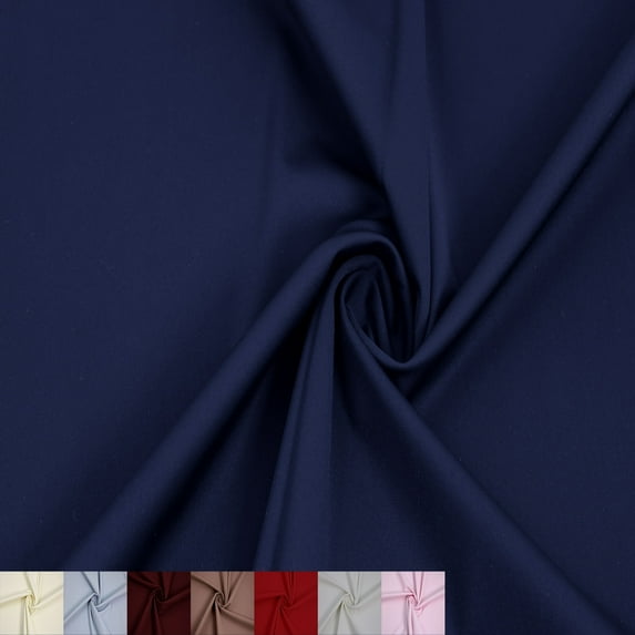 59" Wide Nylon Spandex Knit Fabric by the Yard - 165 GSM, Medium Weight, 4-Way Stretch, Soft - Apparel, Dresses, Swimwear, Athleticwear, Accessories & DIY- Navy