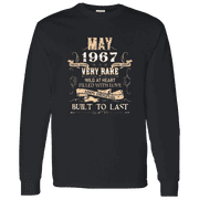 59 Years Old 59Th Birthday Legend Vintage May 1967 Bday Long Sleeve Shirt