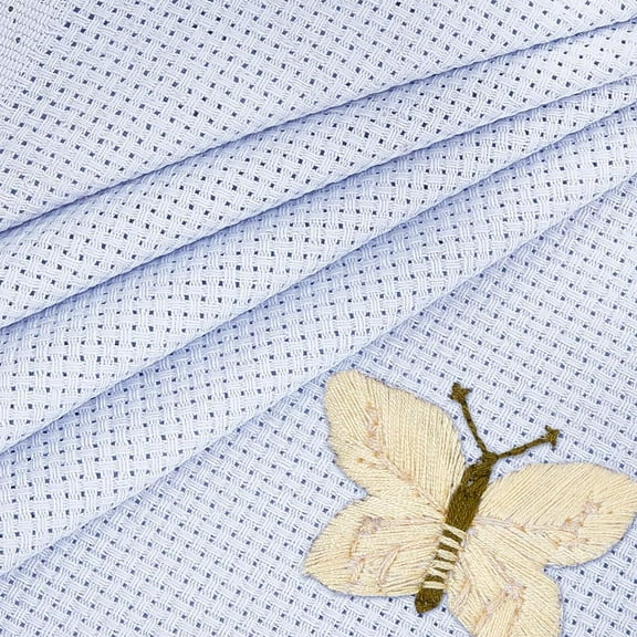 59 by 39Inch 11CT Cross Stitch Large Fabric, Cotton Cross Stitch Cloth Fabric Cross Stitch Accessories for Embroidery Needlework DIY Craft