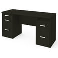 thumbnail image 1 of Bestar Optimum 59" Computer Desk in Deep Grey, 1 of 3