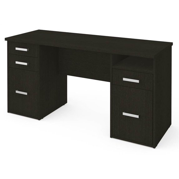 Bestar Optimum 59" Computer Desk in Deep Grey