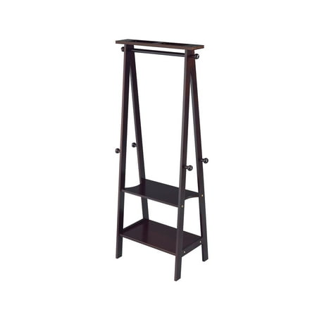 59 in Espresso Garment Rack