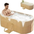 thumbnail image 1 of GAMBE 59 in Foldable Bathtub for Adult Kids , Hot Ice Soaking Tub Bathroom, 1 of 12
