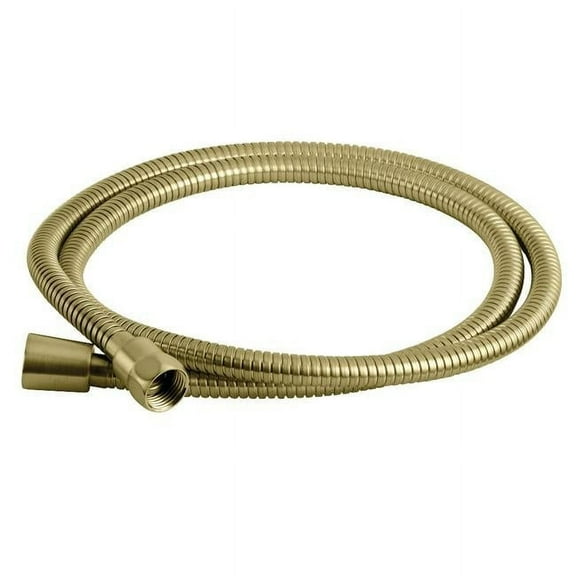 59 in. Vintage Shower Hose, Brushed Brass