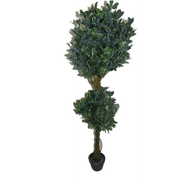 59 in. White Edge Fortune Tree