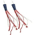 thumbnail image 1 of 59 inch (Set of 2) American Flag Windsock Heavy Duty Outside,4th of July Decorations,Patriotic Decorations with Red White and Blue and Embroidered Stars,Great for Independence Day & Memorial Day, 1 of 9