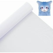 59 x 11.8 Inch White Fursuit Eyes Mesh 0.8mm PVC Plastic Mesh Net Waterproof Printable Sheet Fabrics Blank Handicrafts