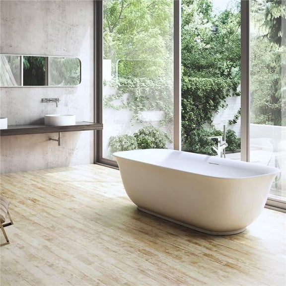 59 x 31.5 in. Orion Soaking Bathtub, White