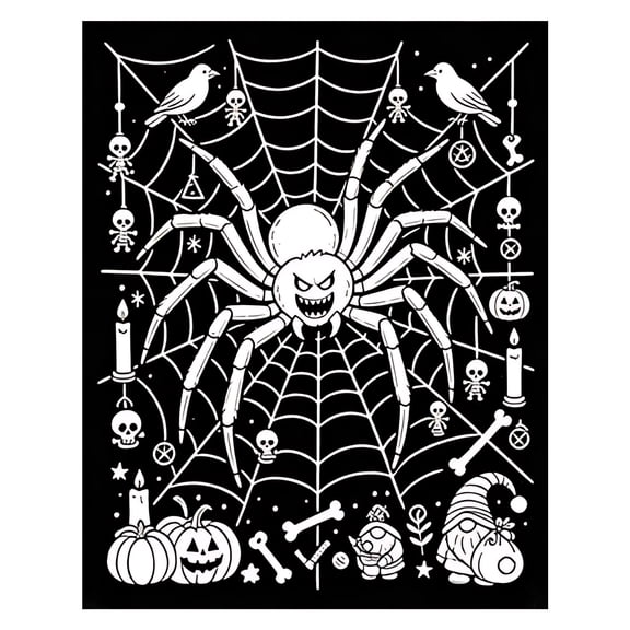 59 x 50 Inch DIY Coloring Blanket, Large Washable Polyester Adult Art Blanket, Holiday‑Themed Creative Throw Blanket for Relaxation & Home Decor