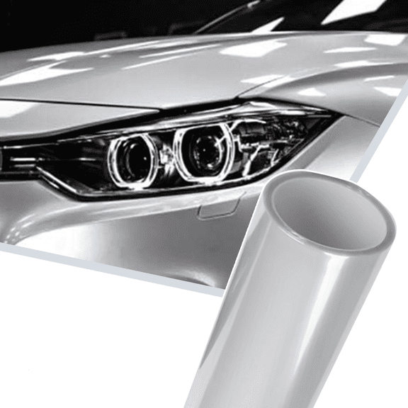 59"x12" Transparent Headlight Taillamp Transparent Side Marker Lights Vinyl Protection Wrap Film