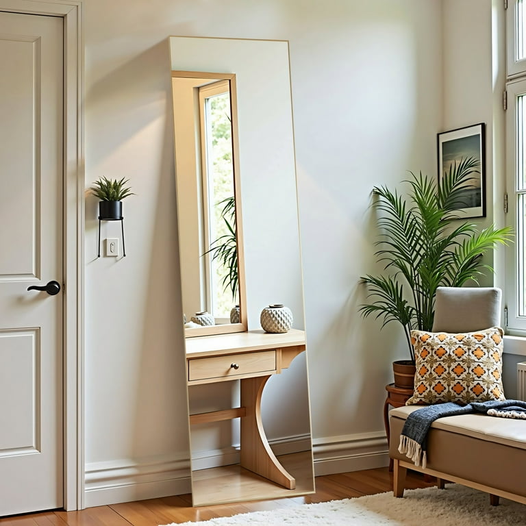 Full length mirror standing discount
