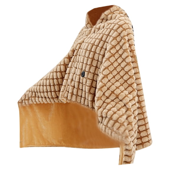 59"x31.5" USB Powered Heated Shawl Wrap, Wearable Electric Blanket Scarf with 3 Heat Settings & Zipper - Soft Corded Heating Throw for Winter, Home Office, and Travel (Battery not included)