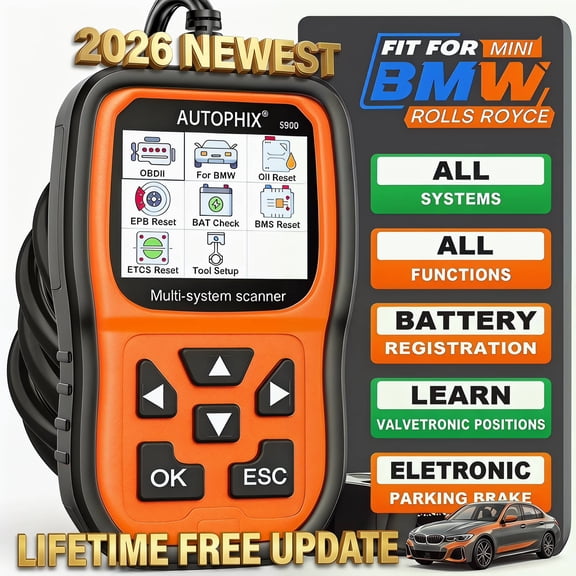 5900 Automotive Diagnostic Tool with Full OBDII functions Battery Register