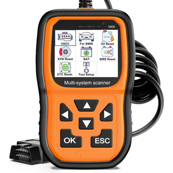 5900P+ Fit for Scanner, System Diagnostic Scan Tool with Registration Tool for MINI Rolls-Royce Diagnostic Code Reader, Oil CBS EPB Reset Throttle Matching