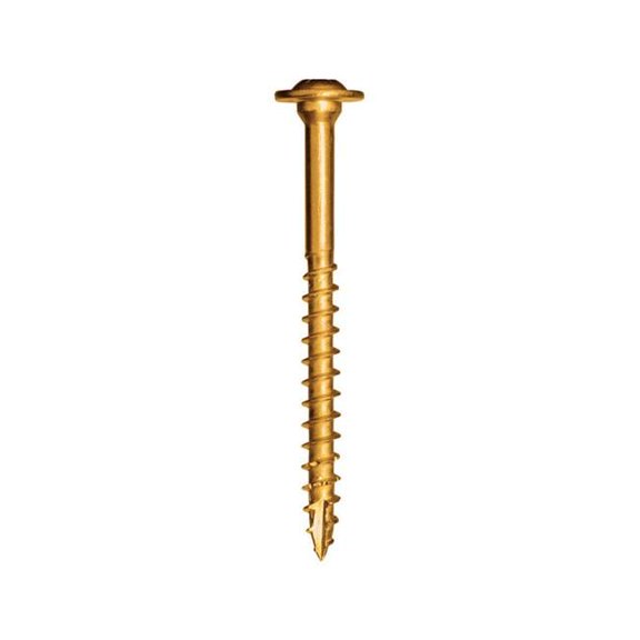 5913348 Star Self Tapping 0.31 in. Dia. x 2.75 in. Yellow Zinc Construction Screws