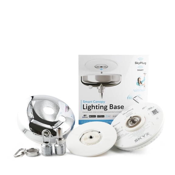 5927-CH SkyX SkyPlug Smart Plug & Play Lighting Base - Corvus-Polished Chrome Finish