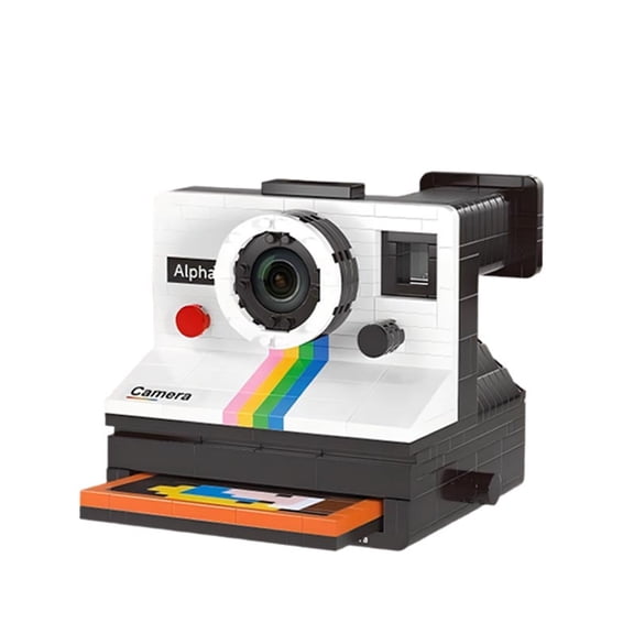 593/802PCS Vintage Camera Model Building Block Toy Kids Educational Assembly Set Birthday Gift Creative Retro Photography Decor