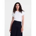 thumbnail image 1 of Scenario Women's Variegated Rib Tee with Short Sleeves, Sizes XS-XXXL, 1 of 6