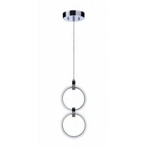 59392-CH-LED Craftmade Lighting Context - 10W LED Pendant In Contemporary Style-14.5 Inches Tall and 5.13 Inches Wide-Chrome Finish