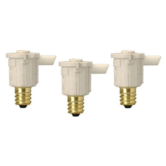 59416 Indoor Candelabra Light Sensor Control Socket, 3 Pack