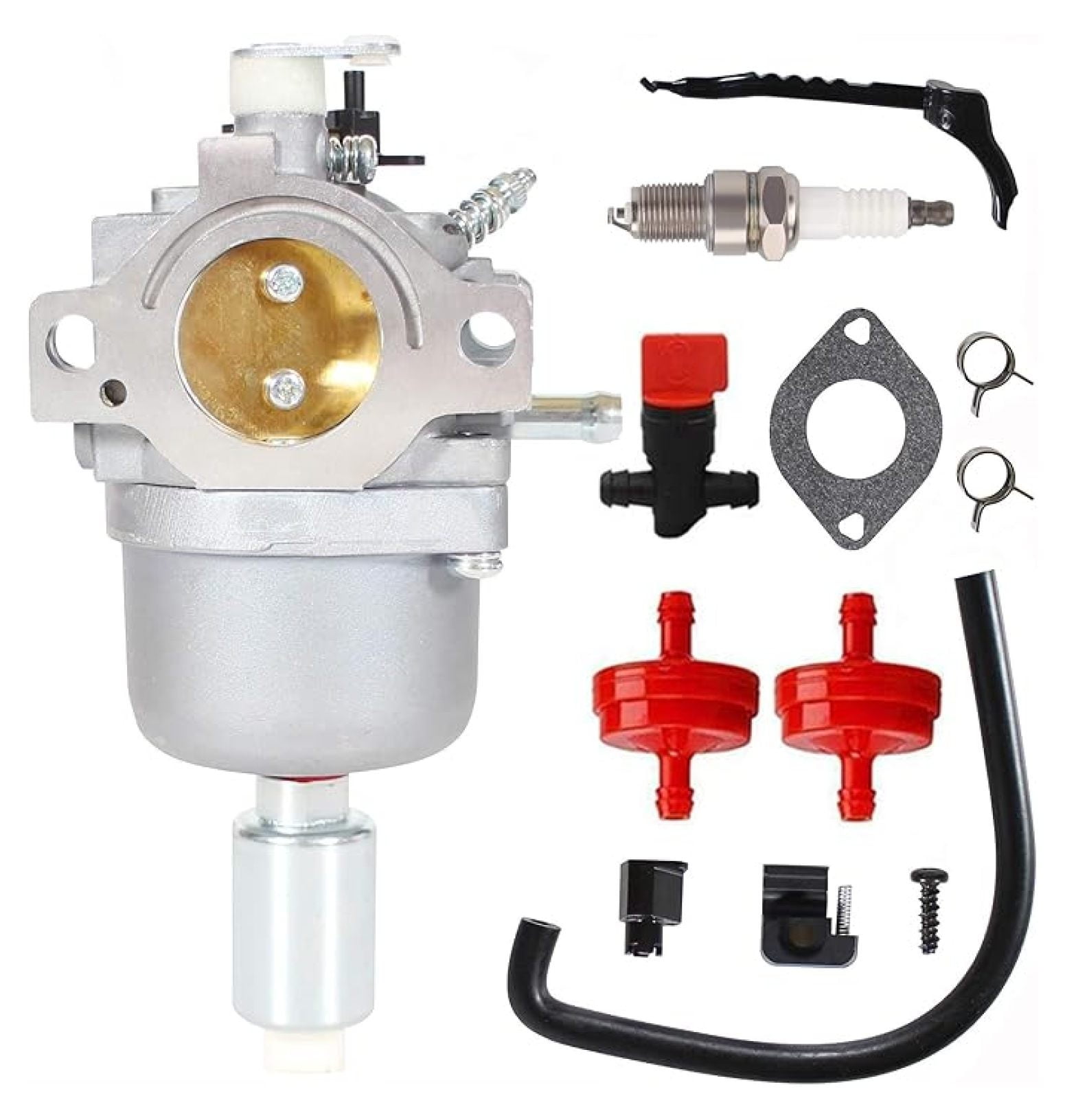 594593 Carburetor for Troy-Bilt Poulan Pro Lawn Mower - 799252 697203 Carburetor Parts Kit with Fuel Filter & Hose