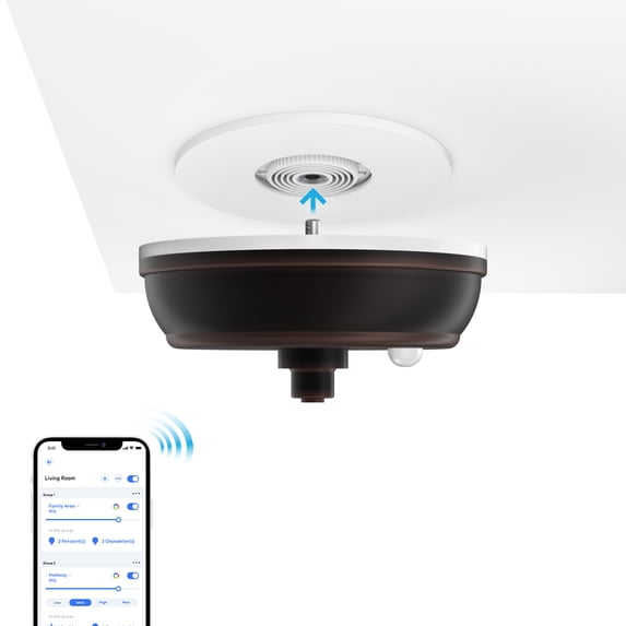 5948-BR-SkyX-SkyPlug Smart Plug & Play Lighting Base - Capella-Bronze Finish