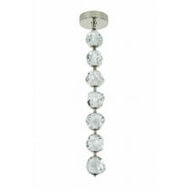 59491-PLN-LED-Craftmade Lighting-Jackie - 28W 1 LED Pendant In Contemporary Style-38.25 Inches Tall and 7.13 Inches Wide-Polished Nickel Finish
