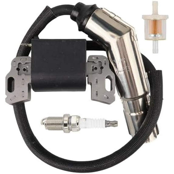 595304 592841 Ignition Coil with Spark Plug for Briggs and Stratton 715231 799650 795315 286702 286707 28B702 21A807 21A877 21A902 21A907 TroyBilt Craftsman Lawn Mower